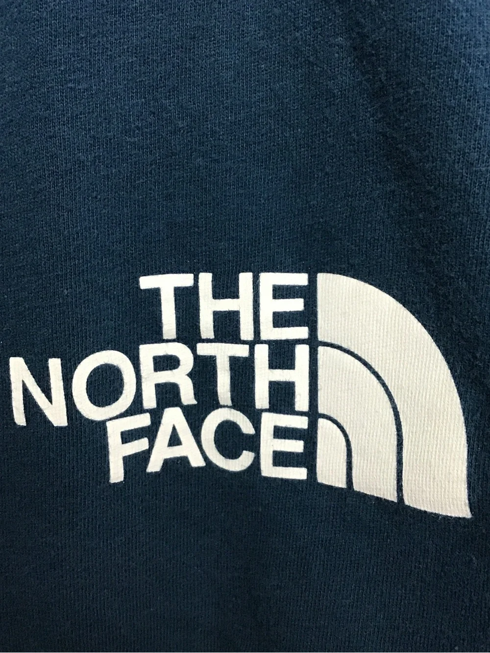 The North Face men’s short sleeve spellout tee shirt large